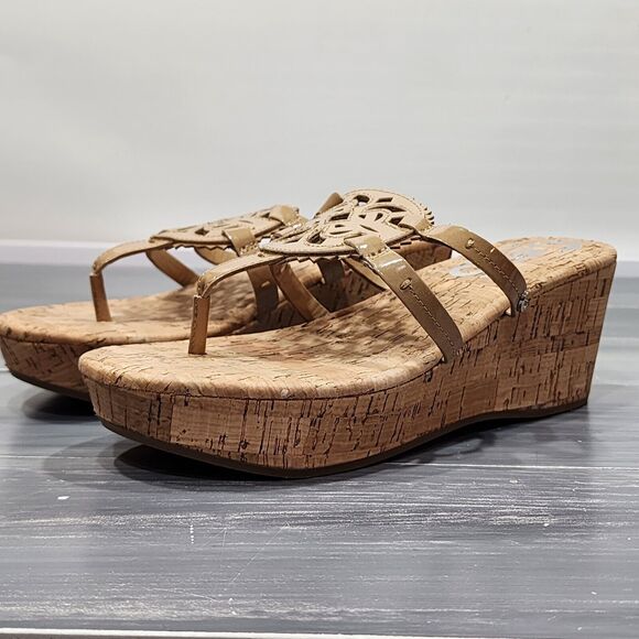 Sam Edelman‎ Circus Wedge Sandals Rocky Platform Almond Size 8.5 M - Picture 10 of 11
